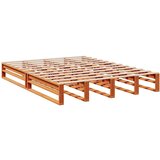  Knjižna postelja brez vzmetnice vošč. rjava 160x200 cm borovina, (21792399) | Shoptok.si