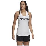 Adidas Majice s kratkimi rokavi Ess Lin Slim Bela | Shoptok.si
