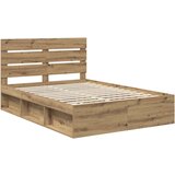  Okvir za krevet Umjetnička hrastovina 140 x 190 cm | shoptok.hr
