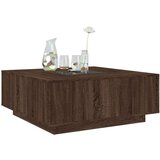 vidaXL Stolić s beskonačnim LED svjetlima boja hrasta 100x100x40 cm | shoptok.hr