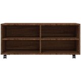 TV ormarić s kotačićima smeđi hrast 90 x 35 x 35 cm drveni | shoptok.hr