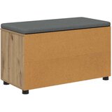  Klupa za hodnik s jastukom Umjetnički hrast 80 x 38 x 46 cm | shoptok.hr