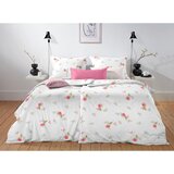 Fleuresse posteljnina fashion 140/200 cm saten bela, pink, svetlo zelena | Shoptok.si