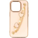 Onasi Trendy silikonski ovitek z zapestnico za Samsung Galaxy S20 FE G780 - roza s srčki | Shoptok.si