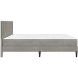  Okvir kreveta s madracem Svijetlo siva 200 x 200 cm Baršun | Eponuda.com