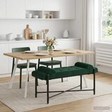  Klupa s gumbima i jastučićima Tamnozelena 110 x 40 x 46 cm | Eponuda.com