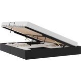  Otomanski krevet s pohranom Crna 180 x 200 cm Lažna koža | shoptok.hr