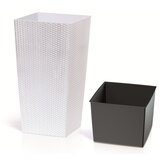 Plana Saksija Ratan sa uloškom - bela S449 / 33×33×60 cm | Eponuda.com