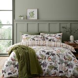 Catherine Lansfield Žametna posteljnina za zakonsko posteljo 200x200 cm Woodland Walk – | Shoptok.si