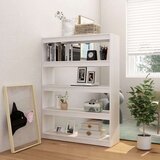 vidaXL knjižna omara za razdelitev prostora bela 100x30x135,5 cm | Shoptok.si