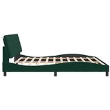  Okvir za krevet bez madraca tamnozeleni 200x200 cm baršunasti | shoptok.hr