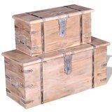  Dvije Škrinje za Pohranu Set Akacija Drvo | shoptok.hr
