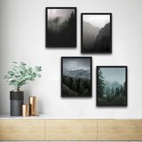 Wallity slika the forest, 4 dela, 30 x 40cm Cene