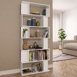 vidaXL Knjižna omara/paravan bela 80x24x192 cm iverna plošča, (20622531) | Shoptok.si