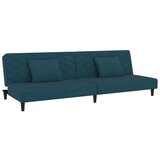  The Living Store Kavč dvosed z ležiščem in dvema blazinama moder žamet - Raztegljiv Kavč, (21494302) | Shoptok.si