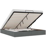 vidaXL Otomanski posteljni okvir brez vzmetnice temno siv 200x200 cm | Shoptok.si