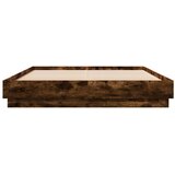  Okvir kreveta s LED svjetlima dimljena boja hrasta 160 x 200 cm | Eponuda.com
