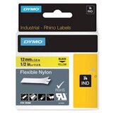 Dymo Trak Rhino Nylon 18490, 12 mm / 3.5 m (črna/rumena), original Cene