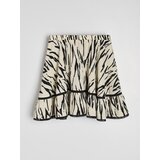 Sinsay Mini suknja s volanom i zebrastim uzorkom | shoptok.hr