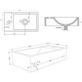 Sapho Temno siv betonski umivalnik za WC 40x22 cm Crest – | Shoptok.si