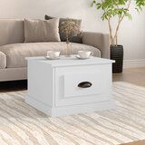 The Living Store Klubska mizica bela 50x50x35 cm inženirski les - Klubska Mizica, (21573721) | Shoptok.si