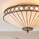 Endon 64145 - plafonska svetiljka tiffany fargo 2xE27/60W/230V, prečnik 41,5 cm | Eponuda.com
