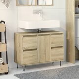 vidaXL Kopalniška omarica sonoma hrast 80x33x60 cm inženirski les Cene