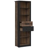 XXXL VISOKA KOMODA, črna, barve hrasta | Shoptok.si