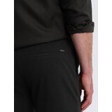 Ombre Men's knit shorts with rolled up legs - black Cijene