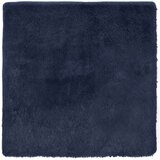  Čupavi tepih s visokim vlaknima tamnoplavi 240x240 cm poliester | shoptok.hr