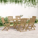  Zložljivi vrtni stoli 6 kosov 54,5x58x90 cm trdna akacija | Shoptok.si