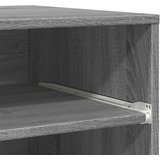 vidaXL Stojalo za tiskalnik s kolesi siva sonoma 60x48x74 cm | Shoptok.si