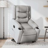 vidaXL Električni naslanjač s funkcijo vstajanja svetlo siv | Shoptok.si