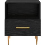  Nočna omarica 2 pcs Črna 40 x 35 x 47.5 cm Konstruiran les | Shoptok.si