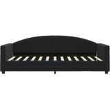  Dnevni krevet s madracem crni 90 x 200 cm baršunasti | shoptok.hr