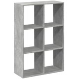 Sobna pregrada / regal za knjige sivi 69,5x29x103,5 cm drveni | shoptok.hr