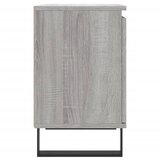  Noćni ormarići 2 kom boja hrasta 40x30x50 cm konstruirano drvo Siva | Shoptok.si