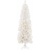  Umjetno vitko božićno drvce 180 cm 300 LED lampica Topla bijela | shoptok.hr