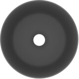  Luksuzni okrugli umivaonik mat tamnosivi 40 x 15 cm keramički | shoptok.hr