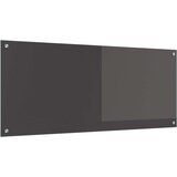 vidaXL Kuhinjski backsplash Tamno siva Kaljeno staklo 120 x 50 cm Čvrsta | shoptok.hr