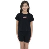Leone 1947 Majice s kratkimi rokavi Girl T-Shirt Short Sleeves Super Color Črna | Shoptok.si