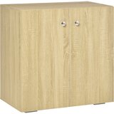 HOMCOM večnamenska omara z dvema vratoma, lesena omara za dnevno sobo ali pisarno z aluminijastimi ročaji, 70x39x70cm, (20710838) Cene