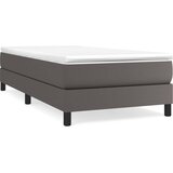 Krevet s oprugama i madracem sivi 90 x 190 cm od umjetne kože | shoptok.hr