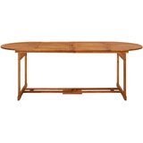  Vrtni blagovaonski stol 220 x 90 x 75 cm masivno bagremovo drvo | shoptok.hr