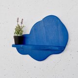 Hanah home Meh223 Blue Decorative Wooden Wall Shelf | ePonuda.com