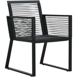  5-dijelni vrtni blagovaonski set od PVC ratana crni | shoptok.hr