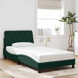  Okvir za krevet bez madraca tamnozeleni 100x200 cm baršunasti | shoptok.hr