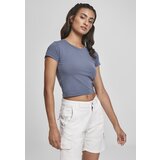 Urban Classics Ladies Stretch Jersey Cropped Tee Vintageblue | Shoptok.si