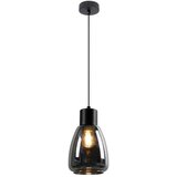 Candellux Lighting Crna viseća svjetiljka sa staklenim sjenilom ø 12 cm Moldo – | shoptok.hr