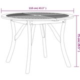  Vrtni stol Ø 110 cm od masivnog bagremovog drva | Eponuda.com